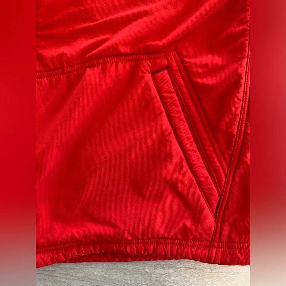 Men's Nike Team Dry Full‎ Zip Jacket Training Sz XL Red Fleece Lining